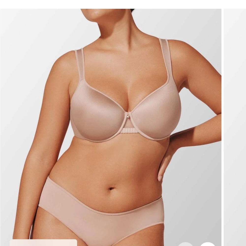 ThirdLove 24/7 Perfect Coverage Bra Nude Sz 38H Comfy Everyday Casual Minimal